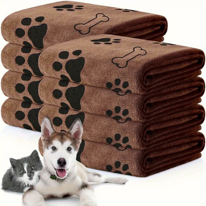 Microfibre dog paw towel, quick-drying — My Petsworth