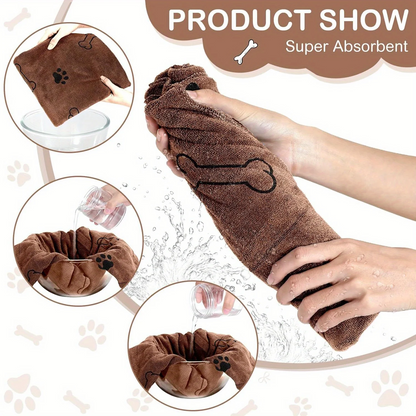 Microfibre dog paw towel, quick-drying — My Petsworth
