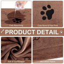 Microfibre dog paw towel, quick-drying — My Petsworth