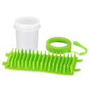 Portable dog paw cleaner cup with silicone bristles — My Petsworth
