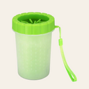 Portable dog paw cleaner cup with silicone bristles — My Petsworth