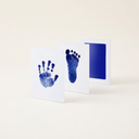 Blue inkless paw print keepsake kit on a cream background