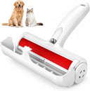 Reusable pet hair remover roller with the collection chamber open — My Petsworth