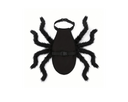 Black plush spider costume for dogs and cats on a white background — My Petsworth