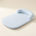 Cooling dog bed with ice silk cover and raised rim — My Petsworth