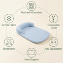 Ice silk cooling dog bed showing the padded rim — My Petsworth