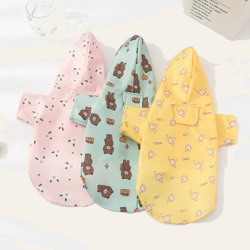 Waterproof dog raincoat with short sleeves — My Petsworth