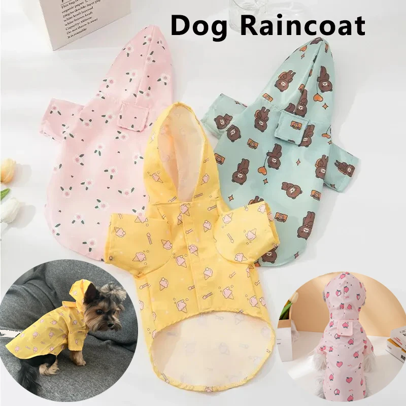Waterproof dog raincoat with short sleeves — My Petsworth