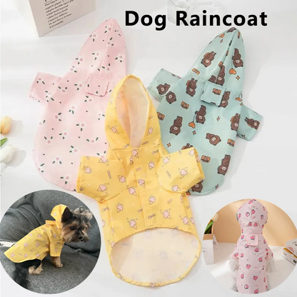 Waterproof dog raincoat with short sleeves — My Petsworth