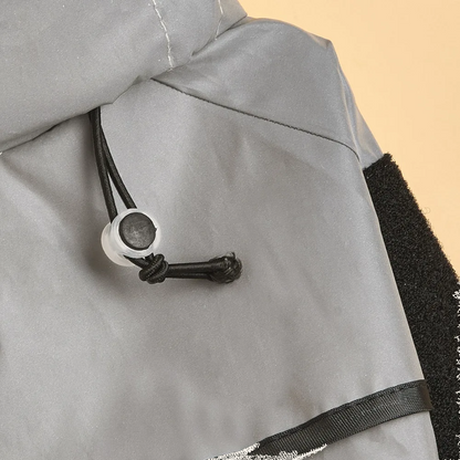 Waterproof dog raincoat for large dogs with drawstring — My Petsworth