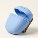 Sky Blue silicone training pouch with magnetic lid for dogs, detail photo