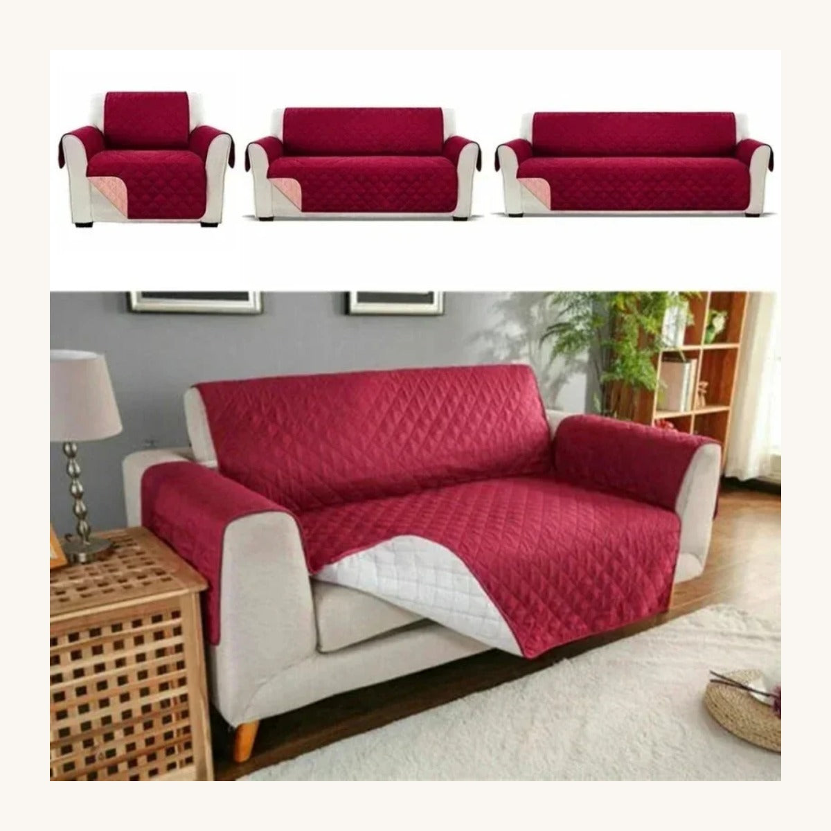 Thick fabric pet sofa protector — My Petsworth