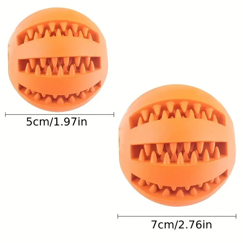 Puppy teething toy ball, treat dispensing rubber chew — My Petsworth