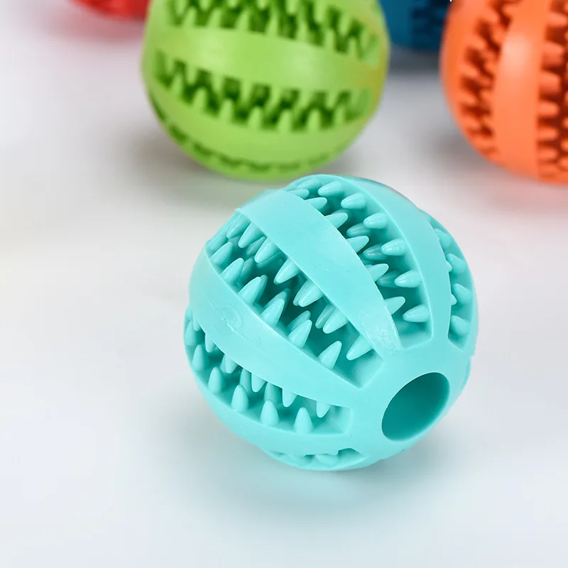 Puppy teething toy ball, treat dispensing rubber chew — My Petsworth